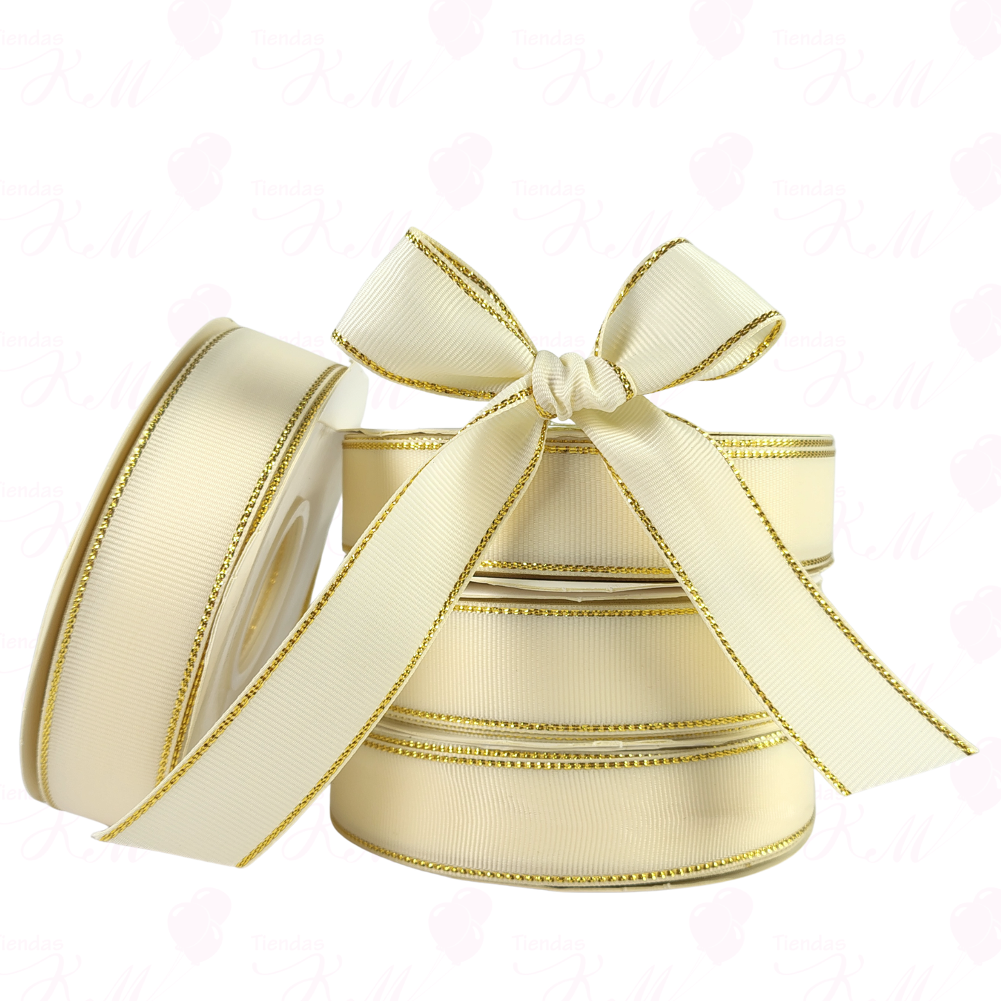 Cinta faya borde dorado 2.5cm