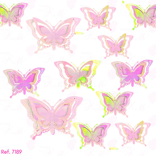 Mariposas 3D X 12 unidades