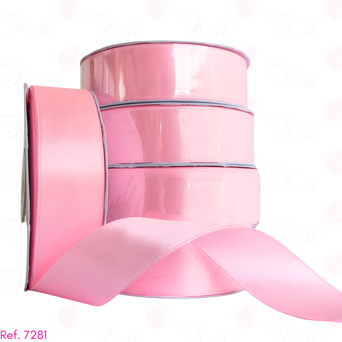 Cinta tela satin 2.5cm x 30 metros