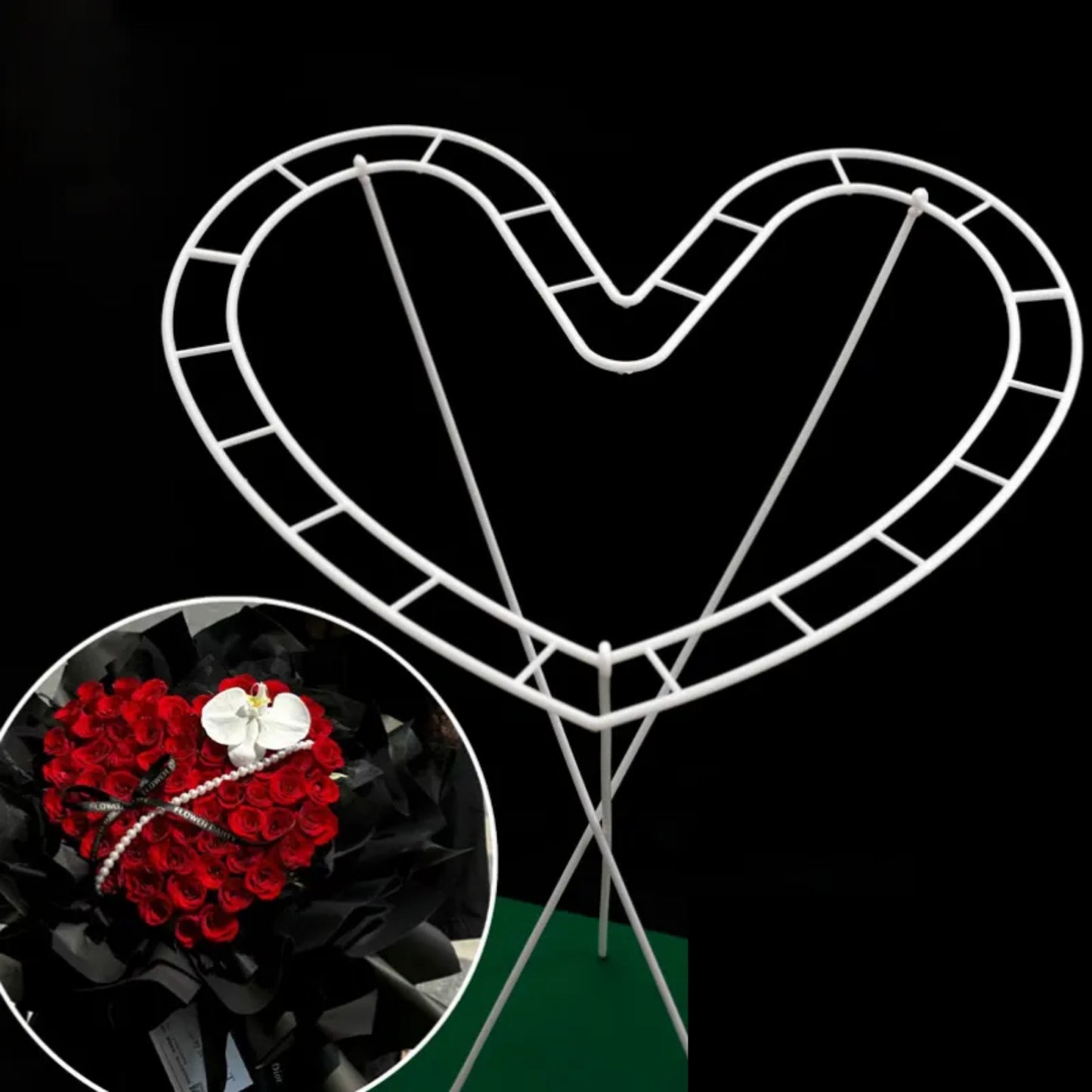 Base plastica para armar corazon