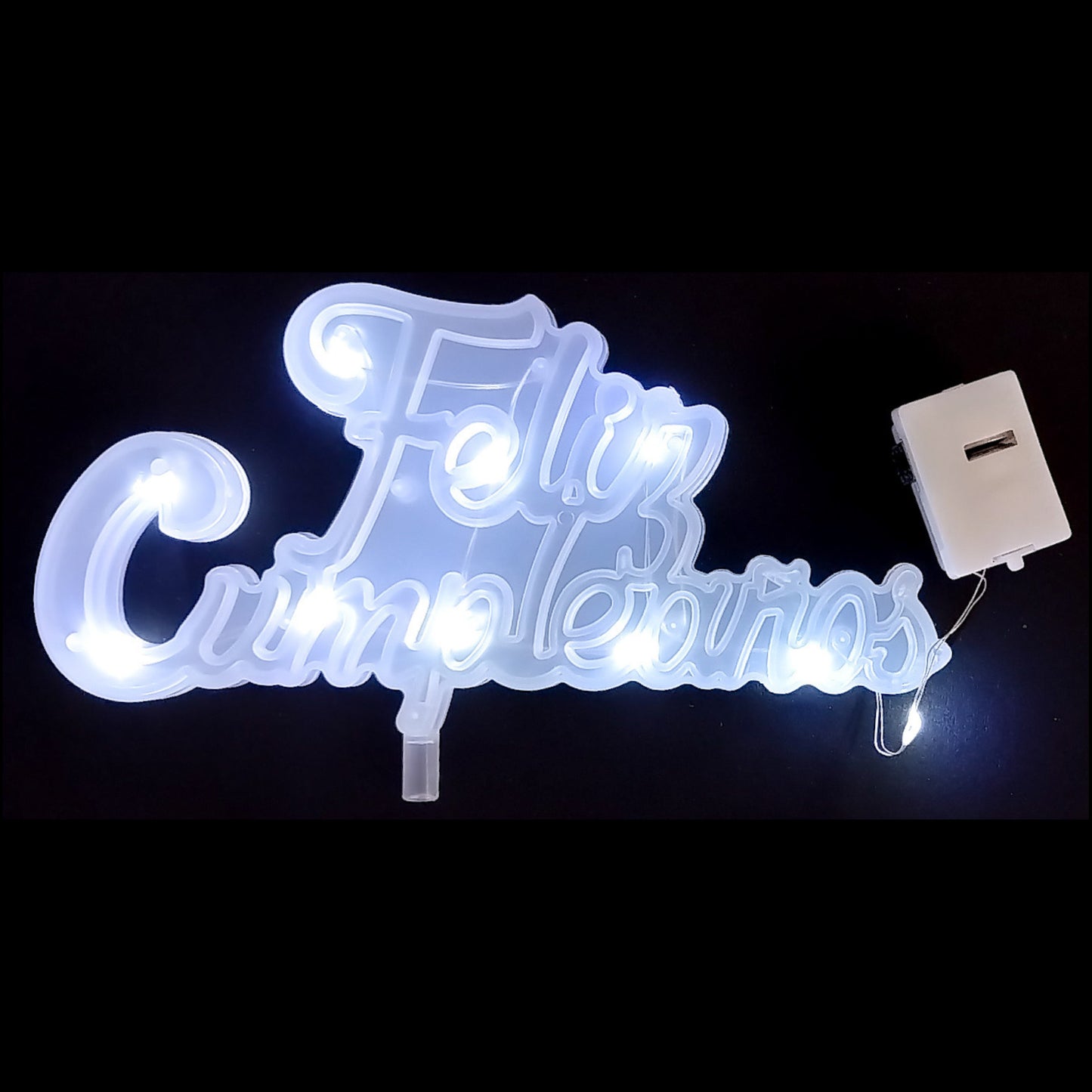 Figura plastica con luz