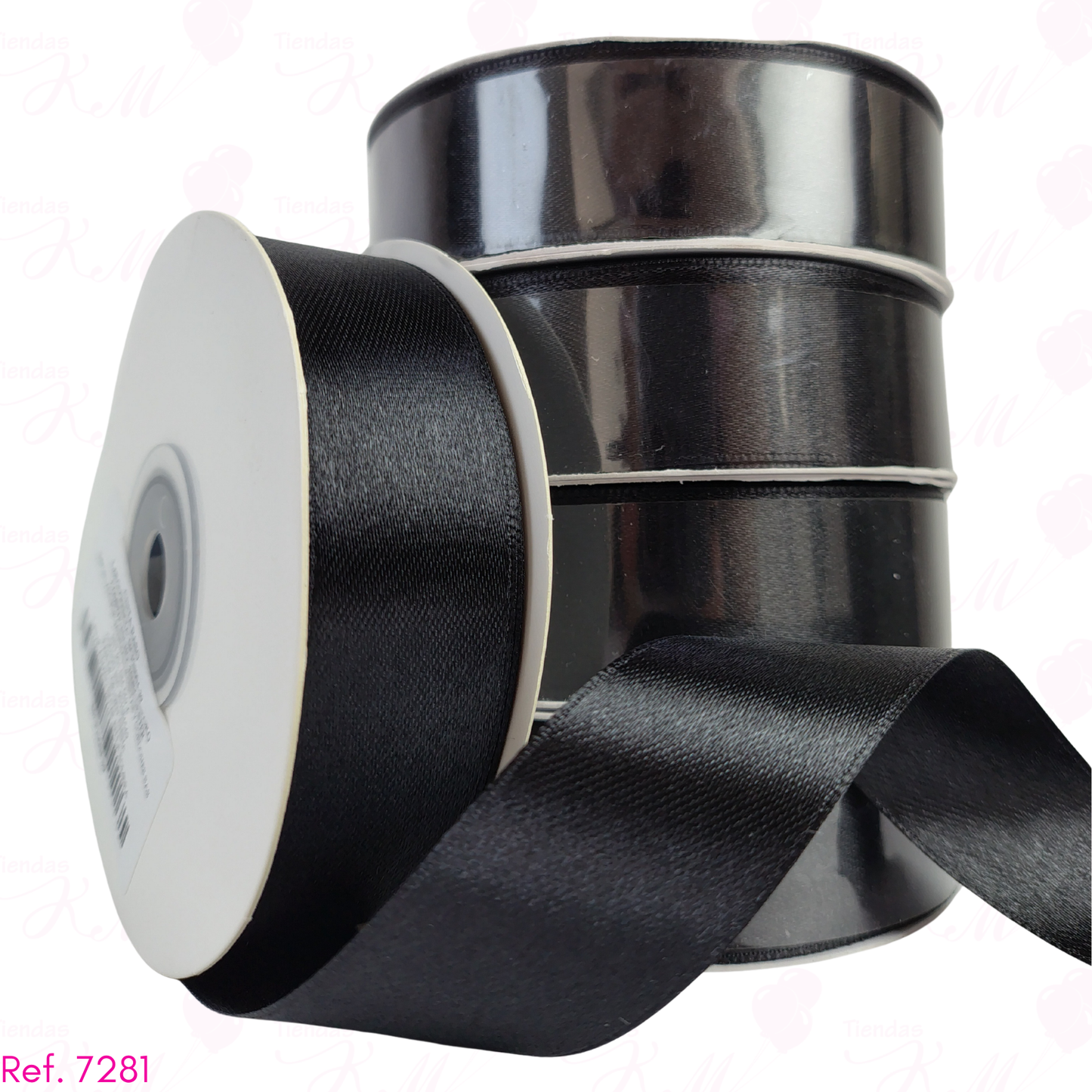Cinta tela satin 2.5cm x 30 metros