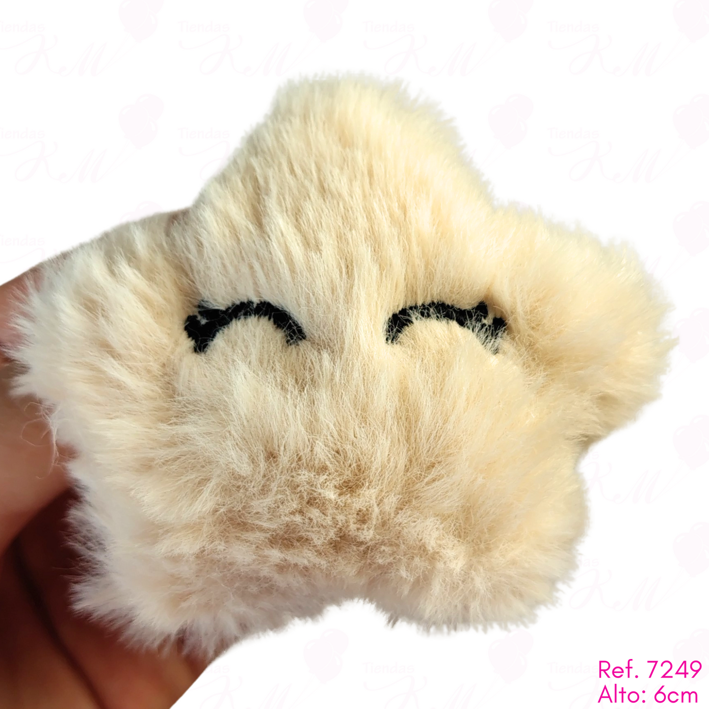 Llavero peludo pequeño por unidad