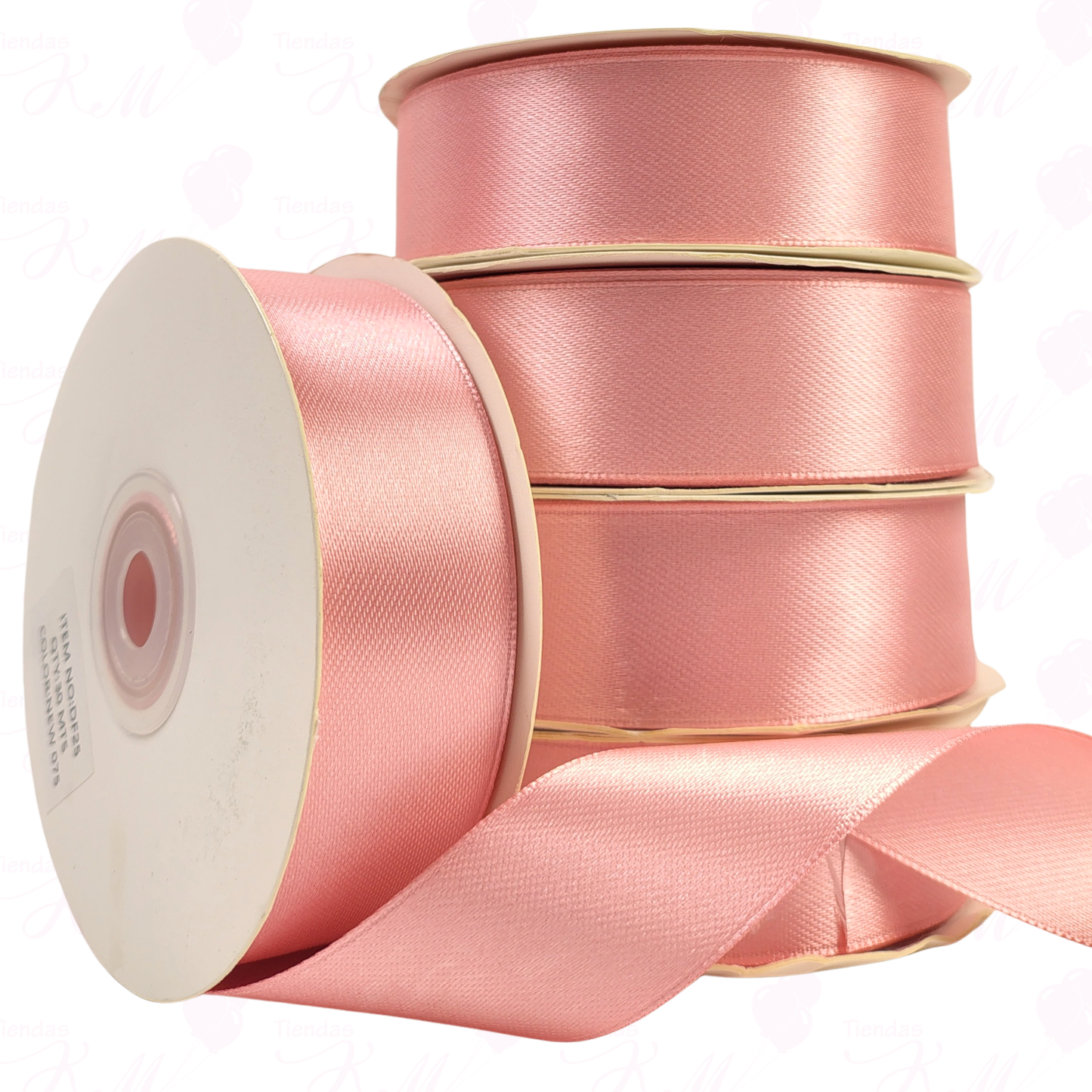 Cinta tela satin 2.5cm x 30 metros