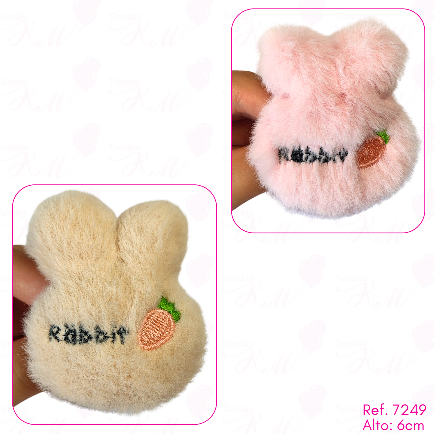 Llavero peludo pequeño por unidad