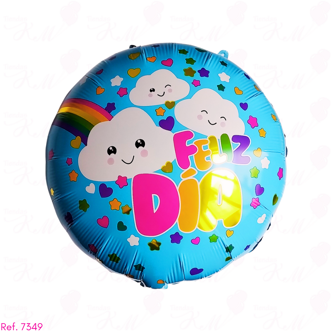 Paquete x 6 metalizados 5" de feliz día