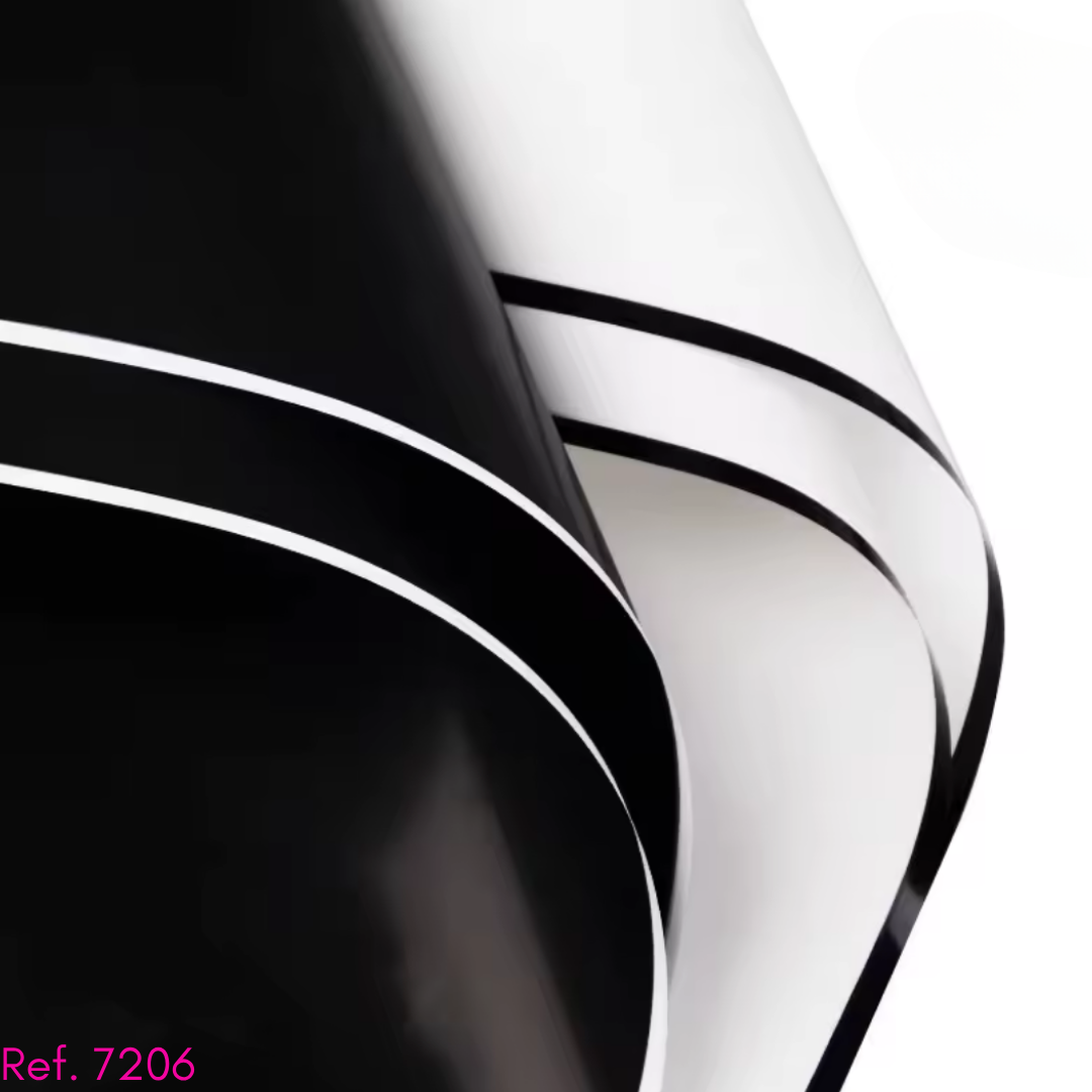 papel coreano black and white x 20 pliegos