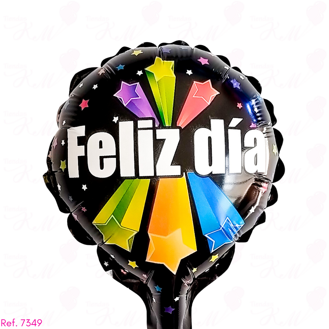 Paquete x 6 metalizados 5" de feliz día