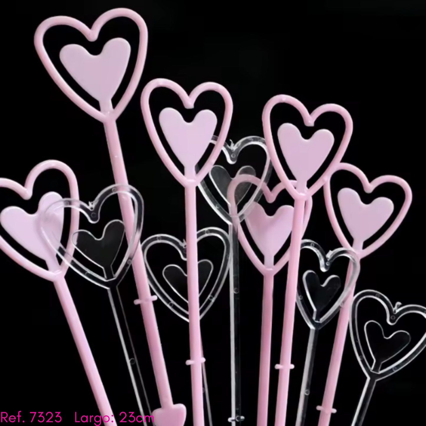 Porta tarjetas corazon rojo/rosado