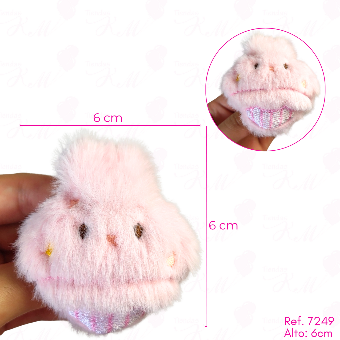 Llavero peludo pequeño por unidad