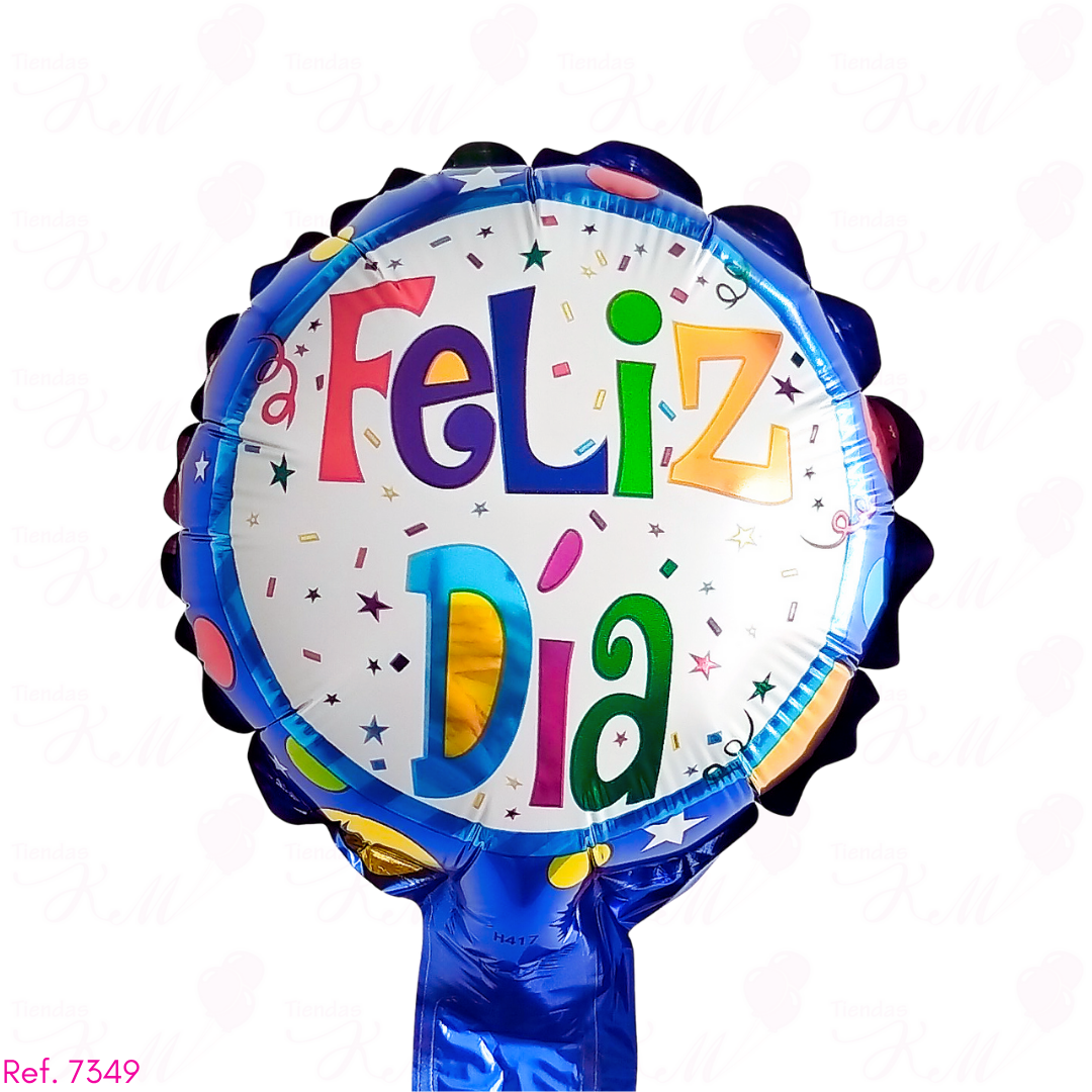 Paquete x 6 metalizados 5" de feliz día