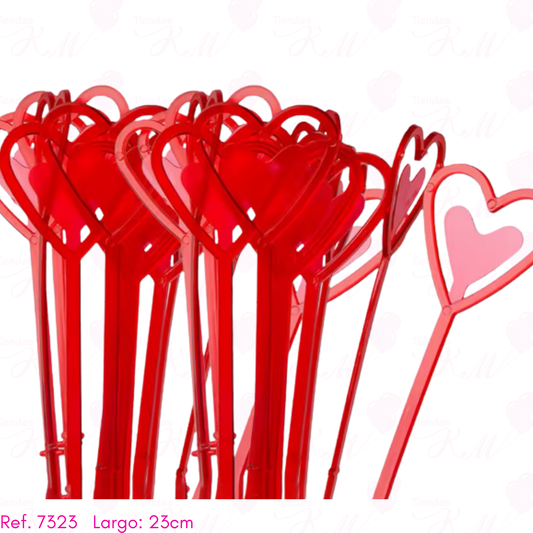 Porta tarjetas corazon rojo/rosado