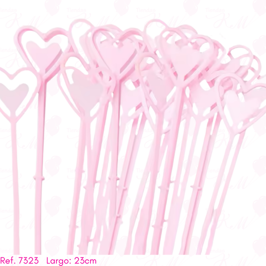 Porta tarjetas corazon rojo/rosado