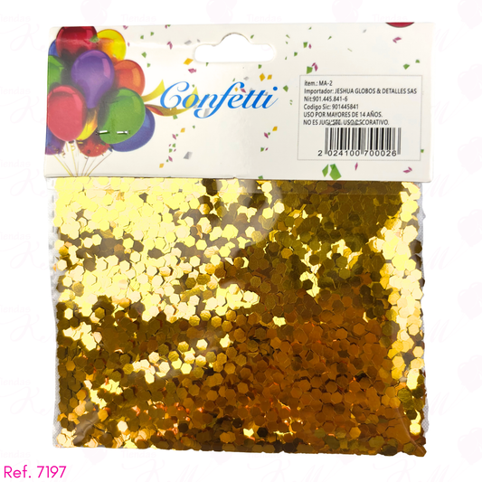Confeti hexagonal