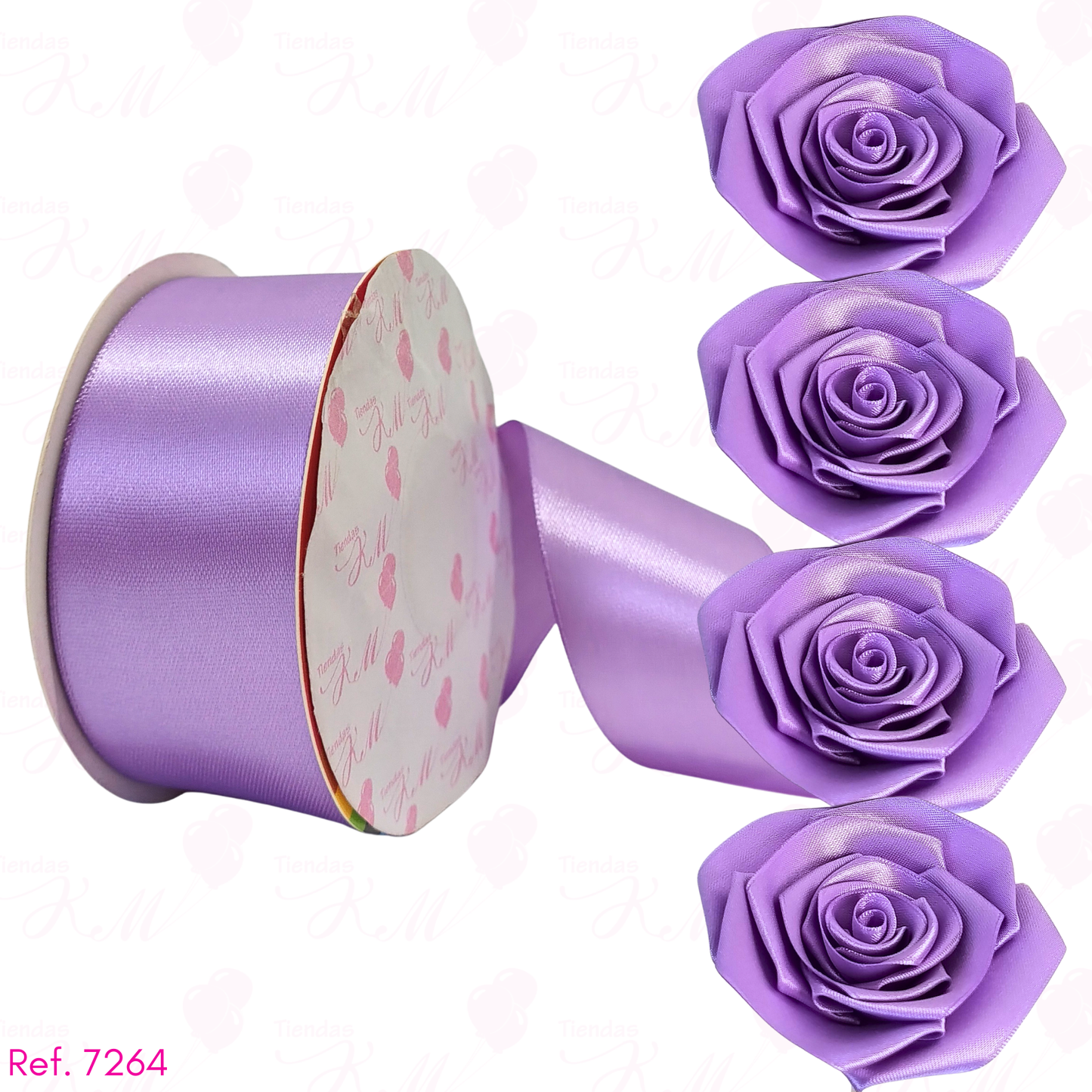 Cinta satin 4cm doble cara por 30 metros