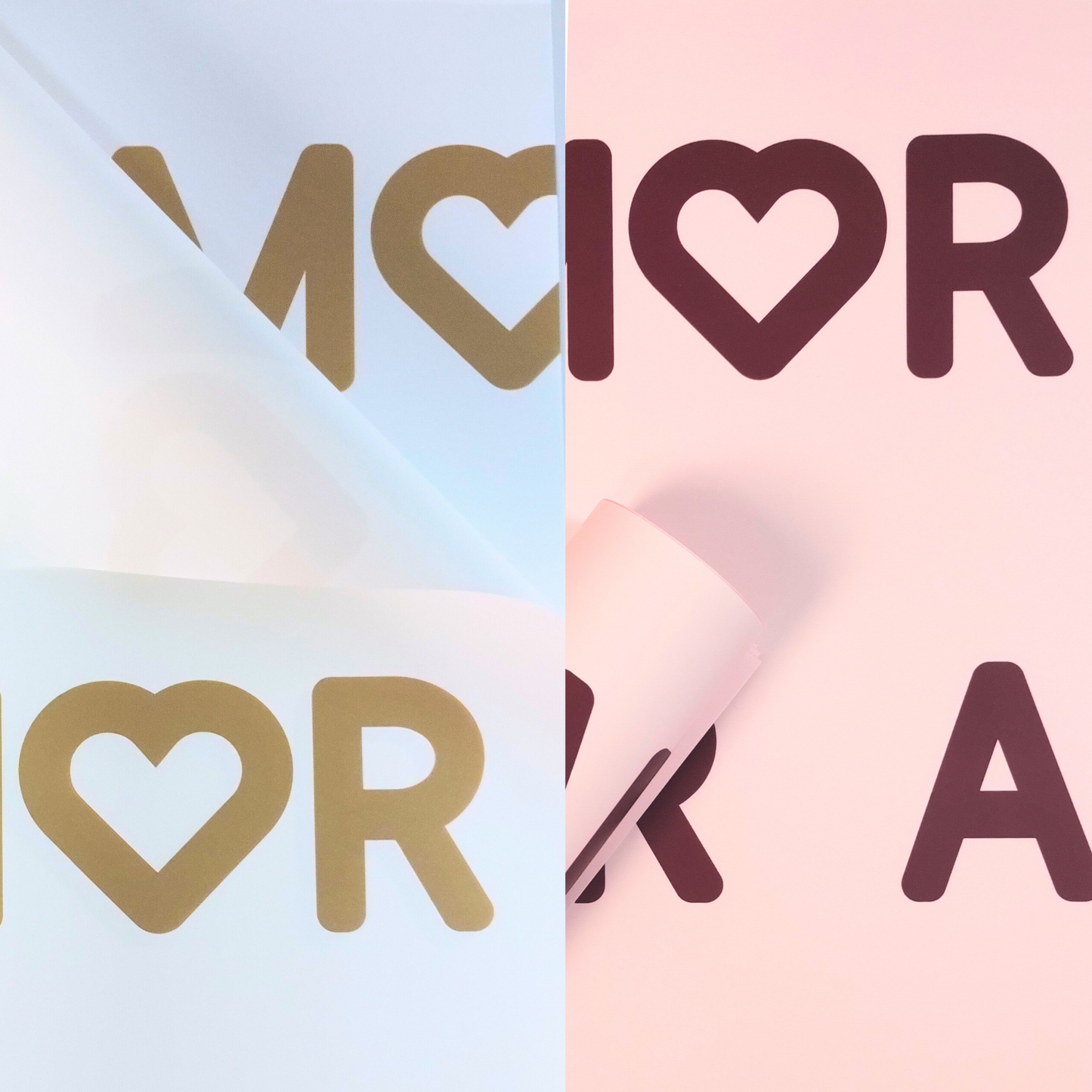 Papel coreano amor amor x 20