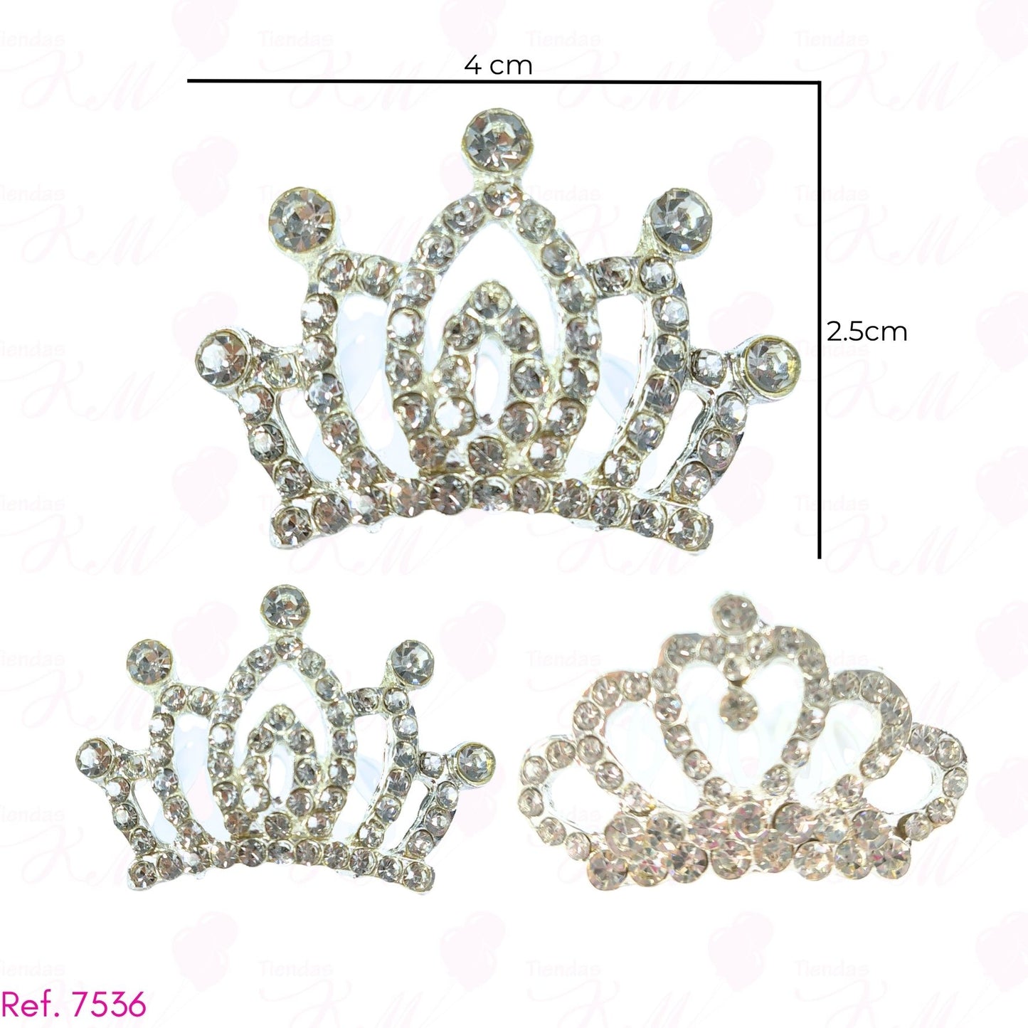 Mini tiara metálica de 4.5cm