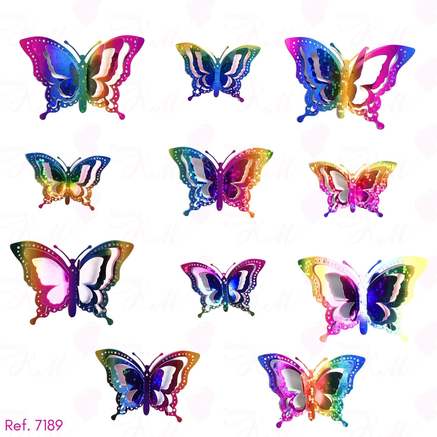 Mariposas 3D X 12 unidades