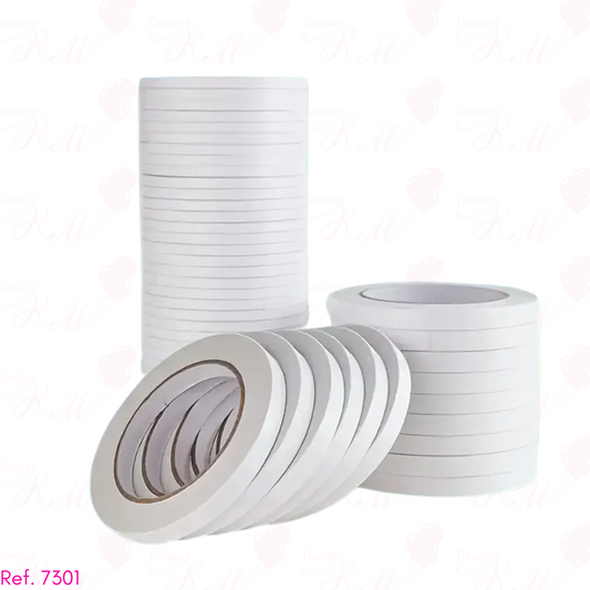 CINTA DOBLE FAZ TRANSPARENTE X 30 METROS