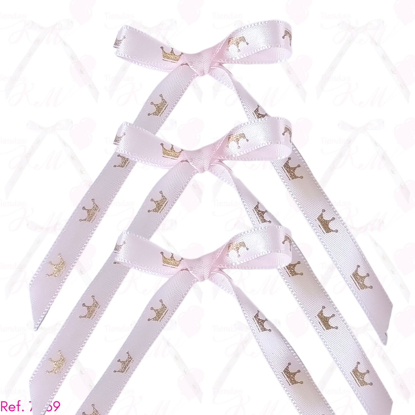 Cinta 1cm de coronitas doradas x 33 metros