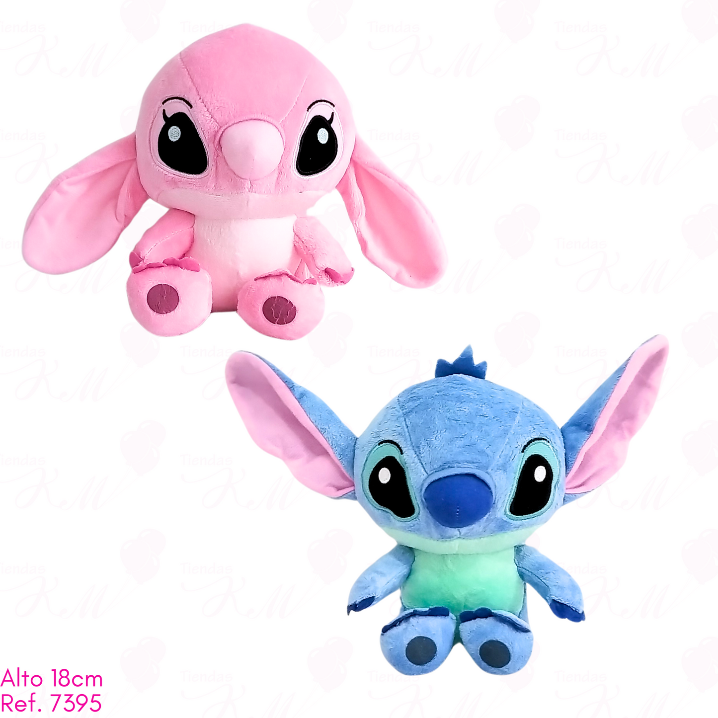 Personajes Stitch y Angela / 18cm